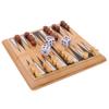 Gogogmee Bamboo Chess for Boy Girl and Adults Portable Travel Board Game Educational Strategy Game Mini with Smooth Surface for Family Fun and Learning view 1