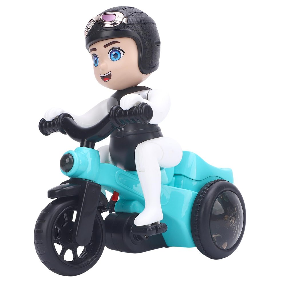 ToysCentral Basics 360 Degree Rotating Baby Electric Tricycle Toy with ABS Material, Lightweight Construction, Easy to Operate for Boys Girls Indoor Outdoor Play