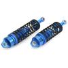 RC Car Shock Struts Damper, 1/10 Scale, Aluminum Alloy, 4 Pieces, Dark Blue, Front 4 inch and Rear 4.5 inch view 3