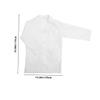 Abaodam Unisex Doctor Coat Long Sleeve White Lab Outfit for Boys for Pretend Play Halloween Cosplay Educational Activities Fosters Scientific Curiosity view 2