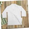 Abaodam Unisex Doctor Coat Long Sleeve White Lab Outfit for Boys for Pretend Play Halloween Cosplay Educational Activities Fosters Scientific Curiosity view 4