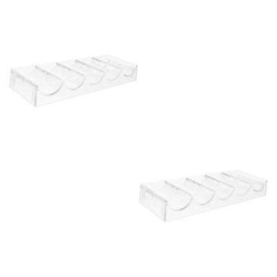 Garneck Clear Acrylic Poker Chip Organizer - Holder for Game - Parties and Desktop Use Perfect for Keeping Your Poker Chips Neat and Accessible