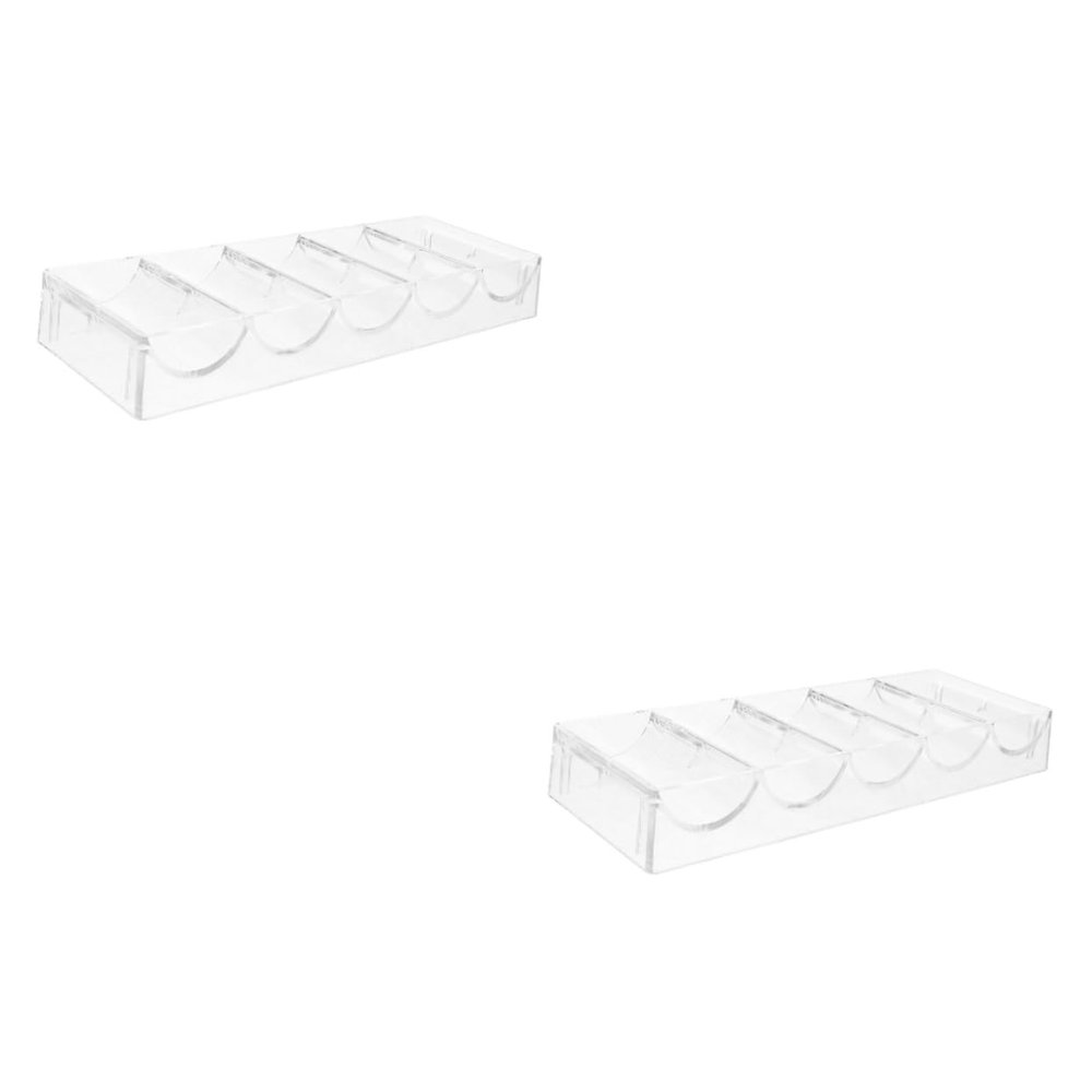 Garneck Clear Acrylic Poker Chip Organizer - Holder for Game - Parties and Desktop Use Perfect for Keeping Your Poker Chips Neat and Accessible