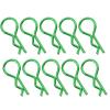 Drfeify RC Car Body Shell Clips, Metal R-Shaped, 10 Pack, 1 Inch Length, Green, for 1/5 1/6 1/8 1/10 Scale view 1