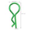 Drfeify RC Car Body Shell Clips, Metal R-Shaped, 10 Pack, 1 Inch Length, Green, for 1/5 1/6 1/8 1/10 Scale view 3