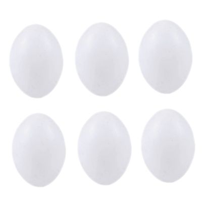 BCOATH 10Pcs Solid Fake Pigeon Eggs for Home Decor Creative Faux Eggs for Nesting and Decoration Smooth Surface Realistic and Color Safe Material