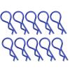 Drfeify RC Car Body Shell Clips, Metal R-Shaped, 1 Inch Length, 10 Pack, Blue, for 1/5 1/6 1/8 1/10 Scale RC Cars view 3