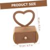 WRITWAA Kids DIY Makeup Vanity Table with Mirror Small Wooden Storage Box for Makeup and Jewelry Creative Craft Decor for Girls Room view 2