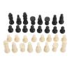 32-Piece PVC Chess Set, Portable Indoor Outdoor Game Pieces, Black and White, Standard International Size with Kings 1.5 Inches view 1