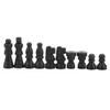 32-Piece PVC Chess Set, Portable Indoor Outdoor Game Pieces, Black and White, Standard International Size with Kings 1.5 Inches view 3