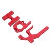 Drfeify RC Motor Mount, Aluminum Alloy Support Frame for WLtoys 104001, 2.3 x 1.9 inches, Red view 2