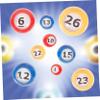 Kisangel 30pcs Lottery Balls Bingo Chips for Bingo Games Party Activity Props Reusable Game Balls view 4