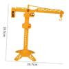 Healifty 3pcs Rotary Tower Model Construction Crane Orange view 2
