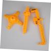 Healifty 3pcs Rotary Tower Model Construction Crane Orange view 3
