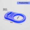 5 Pack Clean Pacifier Clip Silicone Adapter Holder Rings for Pacifier (Food Grade, Blue) view 2