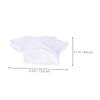 DOITOOL 5Pcs Bear Costume T Shirts for Plushies Soft Easy to Wear Round Neck Shirts for Stuffed Bears DIY Outfits for Festive Occasions and Playtime Fun view 2