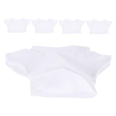DOITOOL 5Pcs Bear T Shirts for Stuffed Animals Classic Round Neck Plush Clothes Soft and Costume for Imaginative Play and Themed Events Fits Dolls