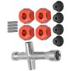 12mm Wheel Hex Hub Adapter for /10 RC Car  7mm Thick Aluminum Alloy Upgrade Part with M4 Flange Lock Nuts and Wrench Set for Enhanced Performance and Durability view 2