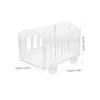 CORHAD DIY Acrylic Display Case Figures Storage Box for Dolls Model Cars Miniatures Transparent Showcase for Collectibles and Home Decor view 2