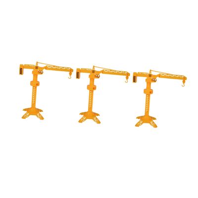ULTECHNOVO 3pcs Rotary Tower Model Crane Construction Orange