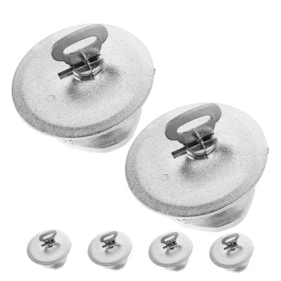 Abaodam 6pcs Coin Saving Jar Stopper Money Bank Fittings Coin Banks Topper Money Saving Jar Covers Lock Key for Home School Office