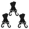 CORHAD 6pcs Stroller Hooks Lightweight Durable Multi Purpose Stroller Straps for Hanging Diaper Bags Shopping Bags and More Convenient Nursery Accessory view 1