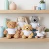 Angoily 5Pcs Bear Clothes for Stuffed Animals, Soft Plush T-Shirts with Easy Round Neck, DIY Outfits for 8-12 Inch Bears, Vivid Costumes for Creative Play view 2