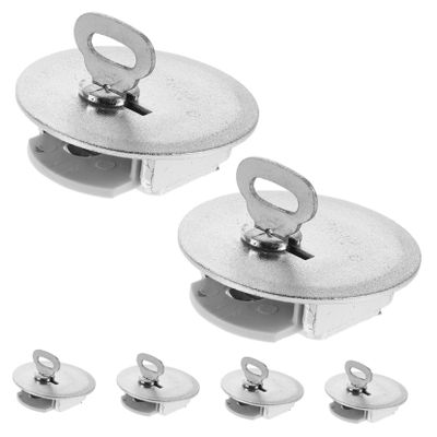 CORHAD 6pcs Money Saving Jar Cover Coin Bank Piggy Bank Stopper Lock Key Money Saving Box Plugs Jar Parts for Home Office