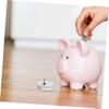 CORHAD 6pcs Money Saving Jar Cover Coin Bank Piggy Bank Stopper Lock Key Money Saving Box Plugs Jar Parts for Home Office view 4