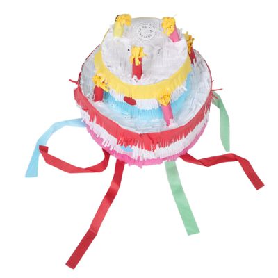 BESPORTBLE Birthday Cake Large Tropical Pinata for Candy and Confetti Fun Interactive Party Game for and Themed Events