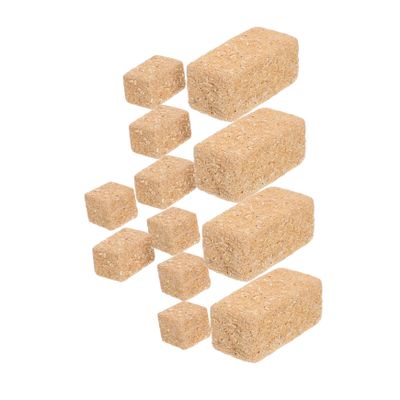 VANZACK 12Pcs Miniature Decorative Straw Hay Bales Realistic Faux Hay Bundles for Dollhouse Farm Scene Autumn Harvest Table Decor DIY Craft Display Birthday Party Supplies