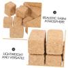 VANZACK 12Pcs Miniature Decorative Straw Hay Bales Realistic Faux Hay Bundles for Dollhouse Farm Scene Autumn Harvest Table Decor DIY Craft Display Birthday Party Supplies view 3