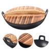 Amosfun Miniature Wok Set Lid Mini Kitchen Accessories Sturdy Iron Cookware for Dollhouse and Pretend Play Random Style view 3
