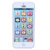 ZJchao Learn Spanish, Learning Toys Pocket Speech for Toddlers Baby English Learning Machine with Music Light Mobilephone Toy (White) view 3