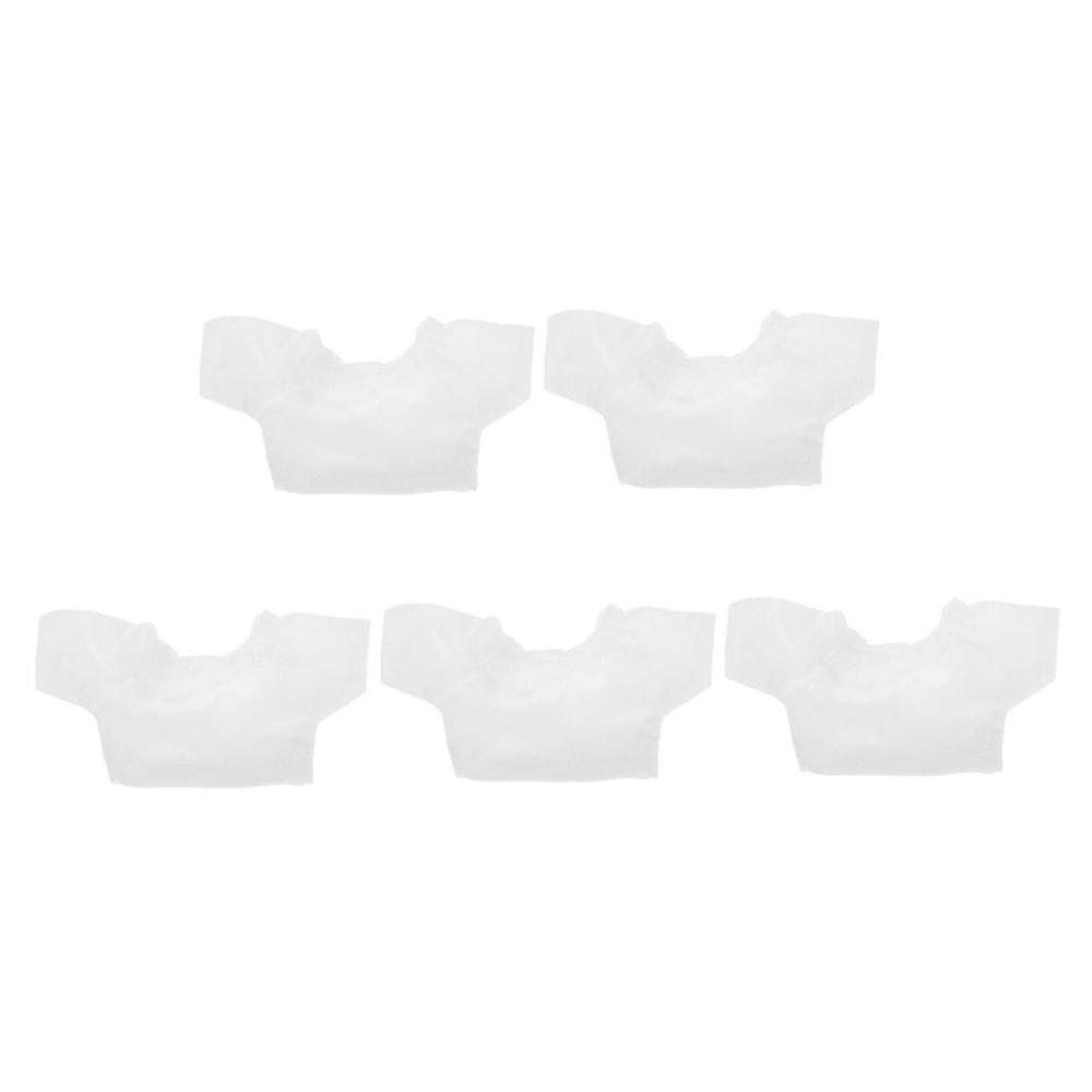 Angoily 5Pcs Plush Bear Clothes Set Soft Bear Shirts for Stuffed Animals Round Neck Design Easy to Dress for Imaginative Play and Holiday Use