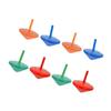 TOYANDONA 8pcs Wooden Spinning Tops for Traditional Hand Turn Gyro to Enhance Fine Motor Skills for Birthday Parties and Educational Play view 1