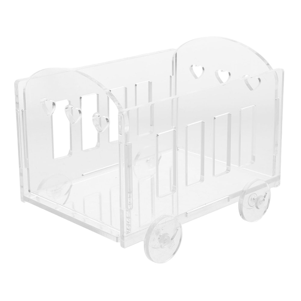 ABOOFAN Acrylic Figure Display Box Miniature Showcase for Dolls and Models Stylish Tabletop Storage Organizer for Collectors Enthusiasts
