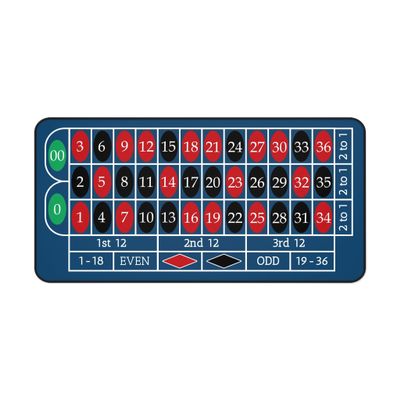 2 in 1 Desk Mat Casino Roulette Table Top with Stitched Edge Premium Neoprene Non-Slip Rubber Base for Office Game Room Decor