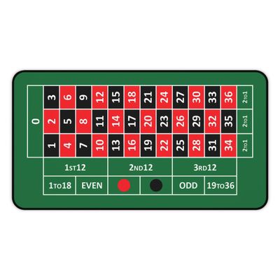 2 in 1 Desk Pad Casino Roulette Mat with Stitched Edge Premium Neoprene Non-Slip Rubber Base Office Tabletop Decor Surface