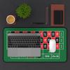 2 in 1 Desk Pad Casino Roulette Mat with Stitched Edge Premium Neoprene Non-Slip Rubber Base Office Tabletop Decor Surface view 2
