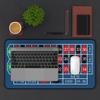 2 in 1 Desk Mat Casino Roulette Table Top with Stitched Edge Premium Neoprene Non-Slip Rubber Base for Office Game Room Decor view 2