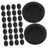 Anneome 30pcs Rubber Piggy Bank Stoppers Multi-Purpose Coin Storage Plug with Anti-Spill Design Black Rubber Hole Covers for Sealing and Securing Savings view 1