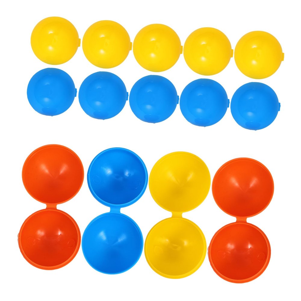 CORHAD 25pcs Seamless Plastic Balls for Vending Machine Lottery Game Ball Pit Carnival Party Game Props