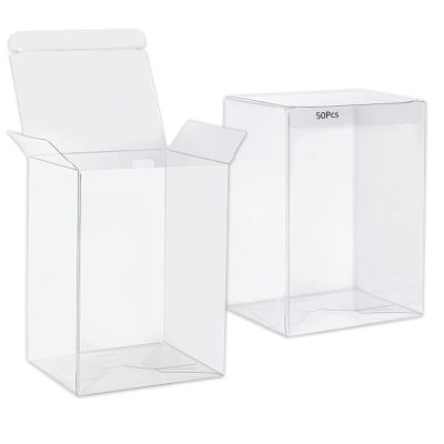 50 Pack Cases for Funko, 0.38mm Crystal Clear Case, Heavy-Duty Display Case with Protective Film and Locking Label, Strong Thick Plastic Protectors