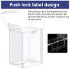 50 Pack Cases for Funko, 0.38mm Crystal Clear Case, Heavy-Duty Display Case with Protective Film and Locking Label, Strong Thick Plastic Protectors view 3