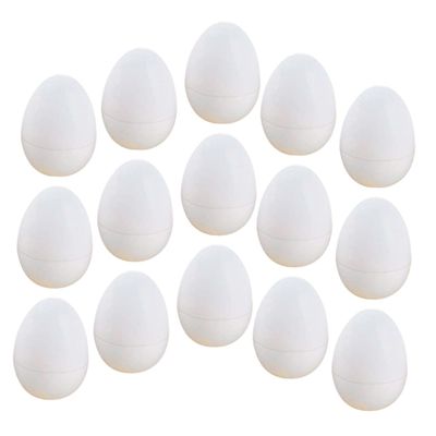 VANZACK 30pcs Openable Artificial Chicken Eggs Realistic Fake Egg Models for Easter Decorations Versatile Centerpieces for Festive Celebrations