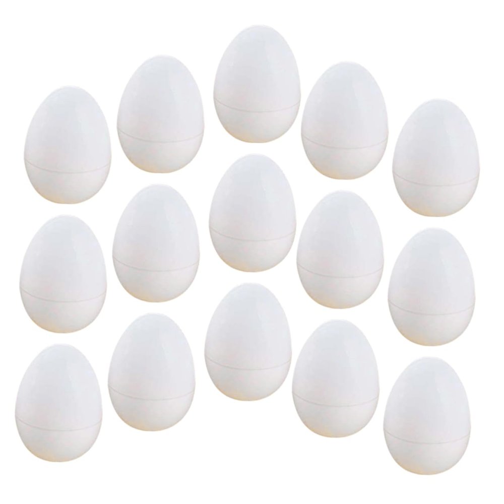 VANZACK 30pcs Openable Artificial Chicken Eggs Realistic Fake Egg Models for Easter Decorations Versatile Centerpieces for Festive Celebrations