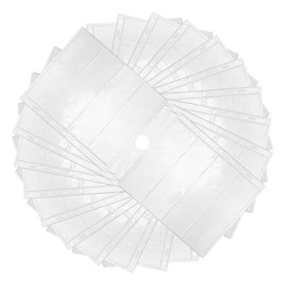 SOPOTUTU Standard 9-Hole Stamp Album Pages 20pcs Currency Collection Sleeves for Stamp Collecting Supplies