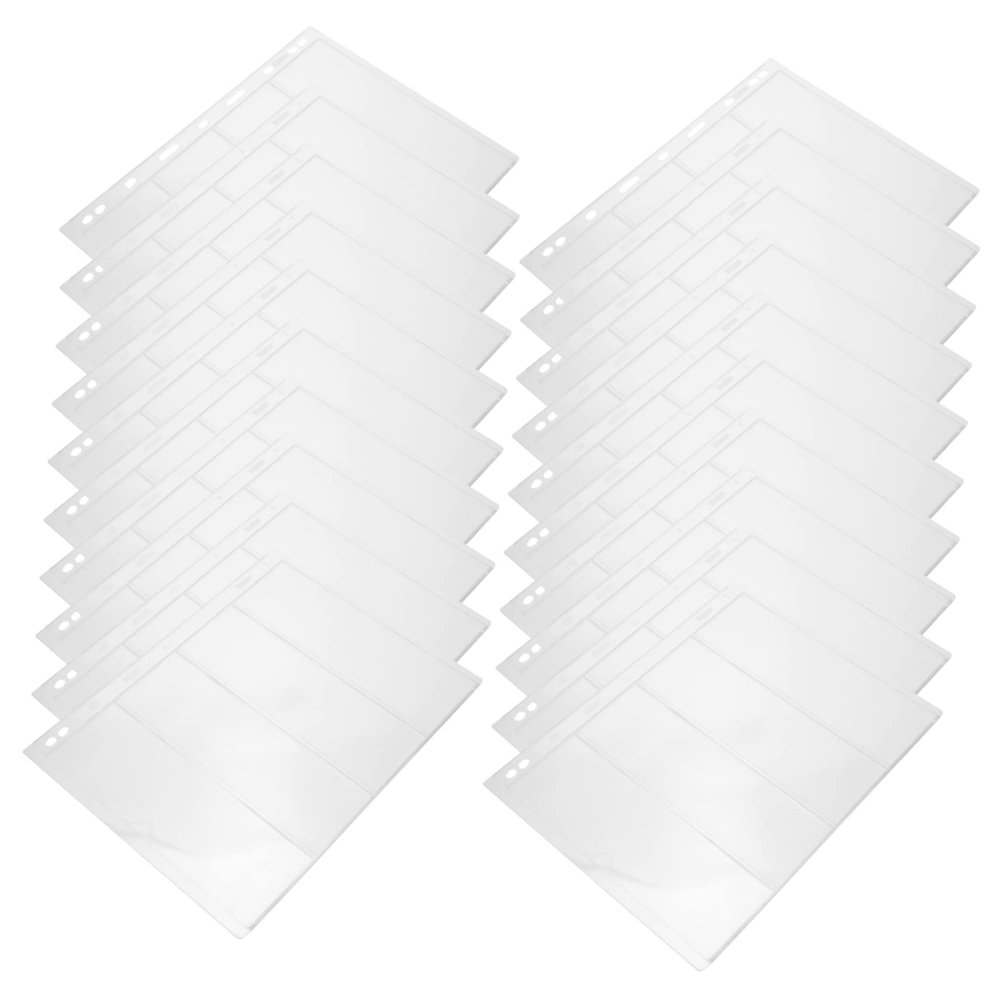 Artibetter Standard Paper Money and Stamp Album Pages 20pcs 9-Pocket Sleeves for Binder Double-Sided Storage for Stamp Collectors and Currency