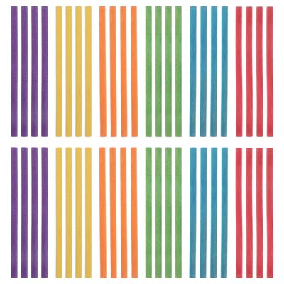 KESYOO 50Pcs Colorful Wooden Rhythm Sticks Lummi Sticks for Music Play Classroom Activities and Musical Development for Hands